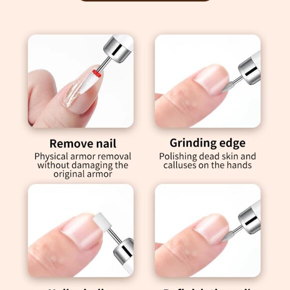 Cordless Nail Drill Pen Machine Nail Cuticle Portable 13 in 1 Kit(1 set) - Picture 9 of 16